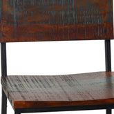 Derry Medium Brown Sealed Finish and Antique Iron Barstool